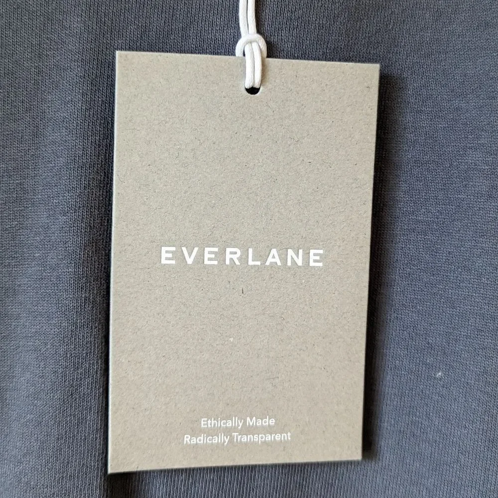 NWT Everlane Organic Cotton Crew Uniform Slim Fit Tee sz‎ S in Slate - Picture 11 of 11